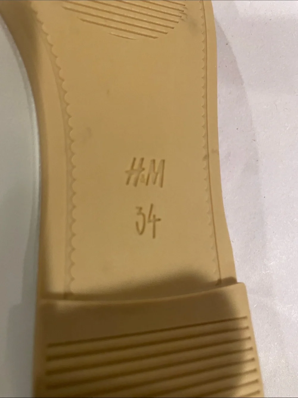 NWT H&M White Girls Ballet Flats with Pink Insole and Bow